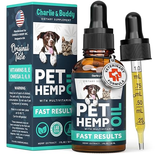 Charlie & Buddy Hemp Оil for Dogs Cats - Helps