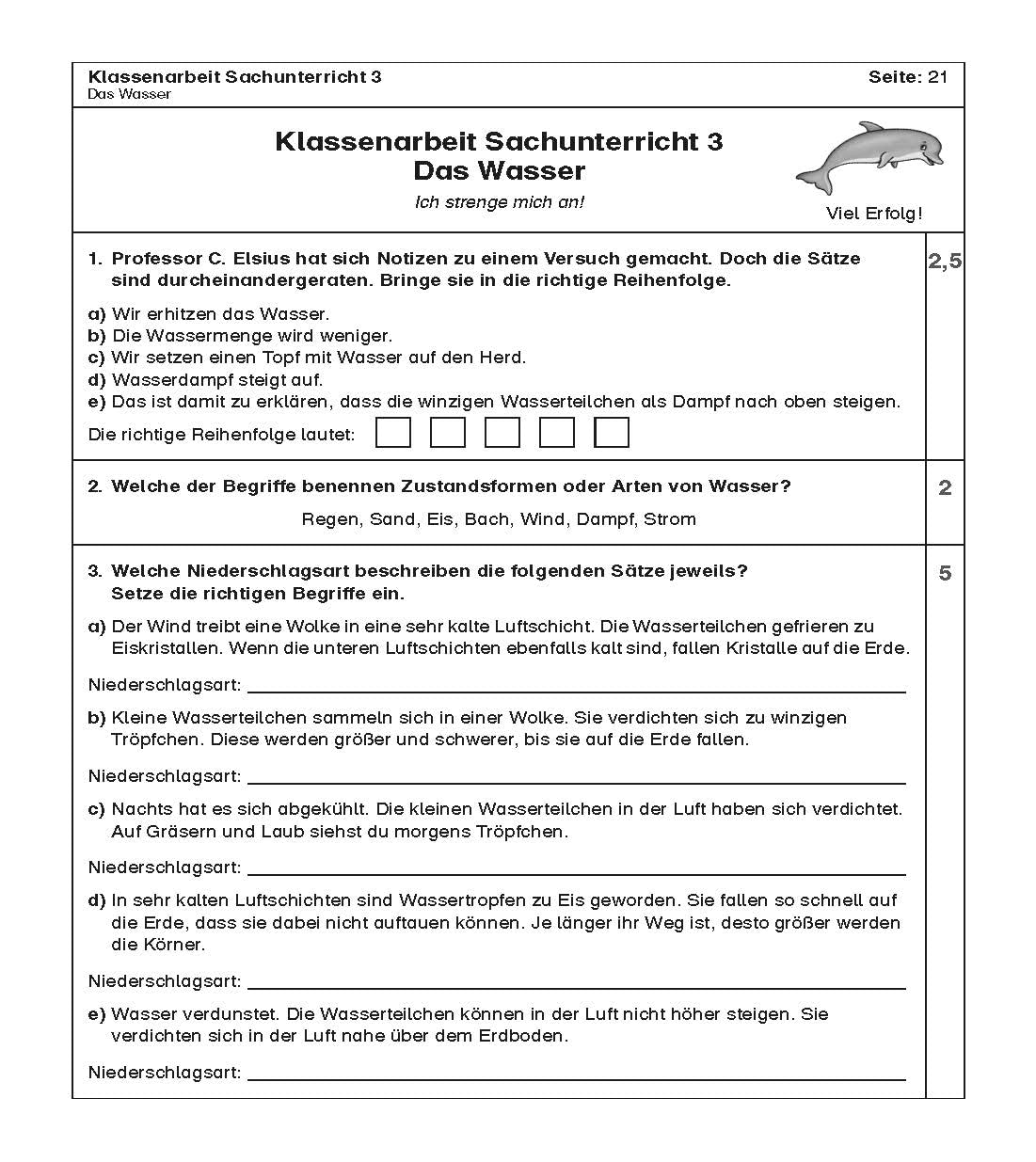 Sachunterricht 4. Klasse: Klassenarbeiten Schülerhilfe