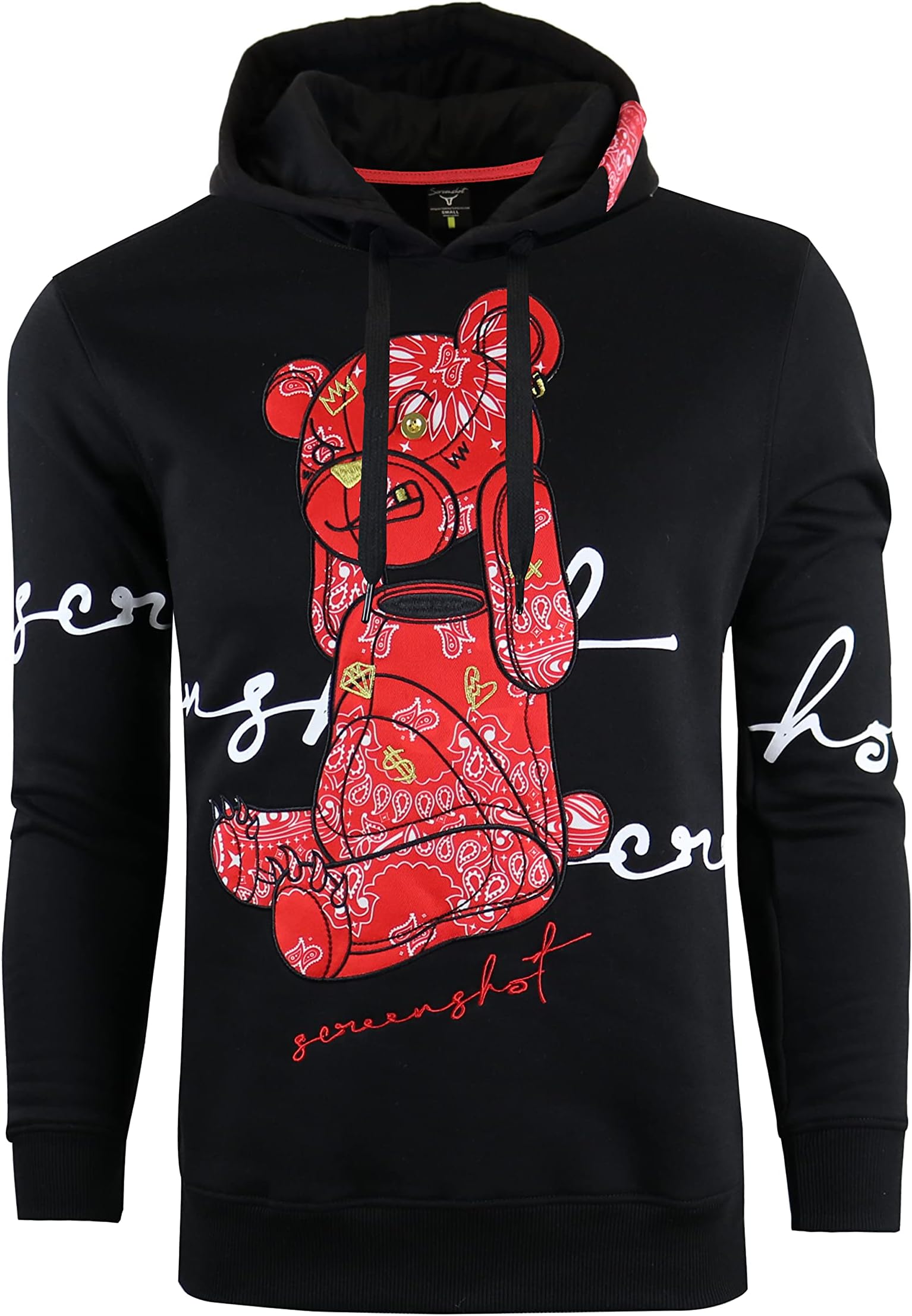 adidas red black and white hoodie