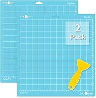 Vista 12 de HTVRONT Alfombrillas de corte con agarre de tela, paquete de 2 alfombrillas de corte de 12 x 12 pulgadas compatibles con Cricut Maker 3/Maker