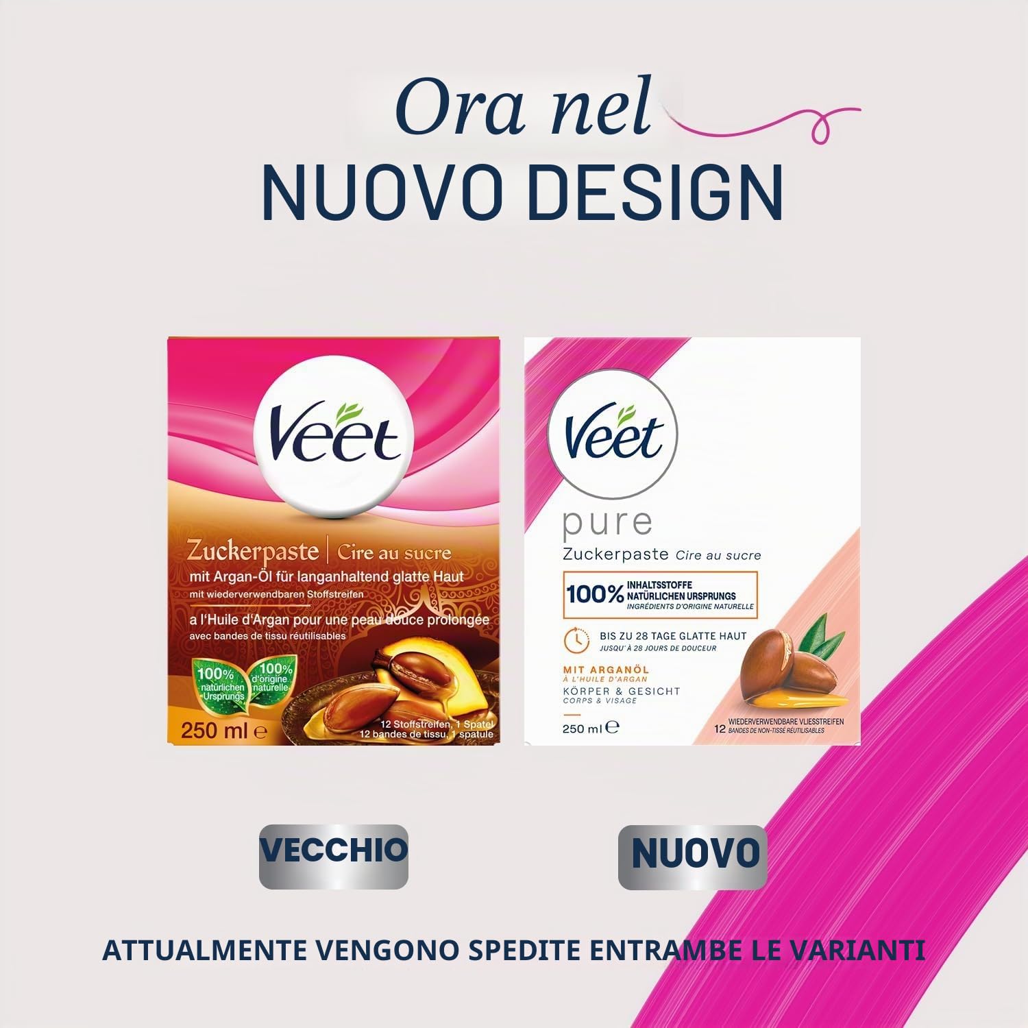 Sugaring, pasta di zucchero per depilazione, confezione da 2 pezzi per pelle sensibilmente liscia fino a 4 settimane, pasta di zucchero, 2 x 250 ml
