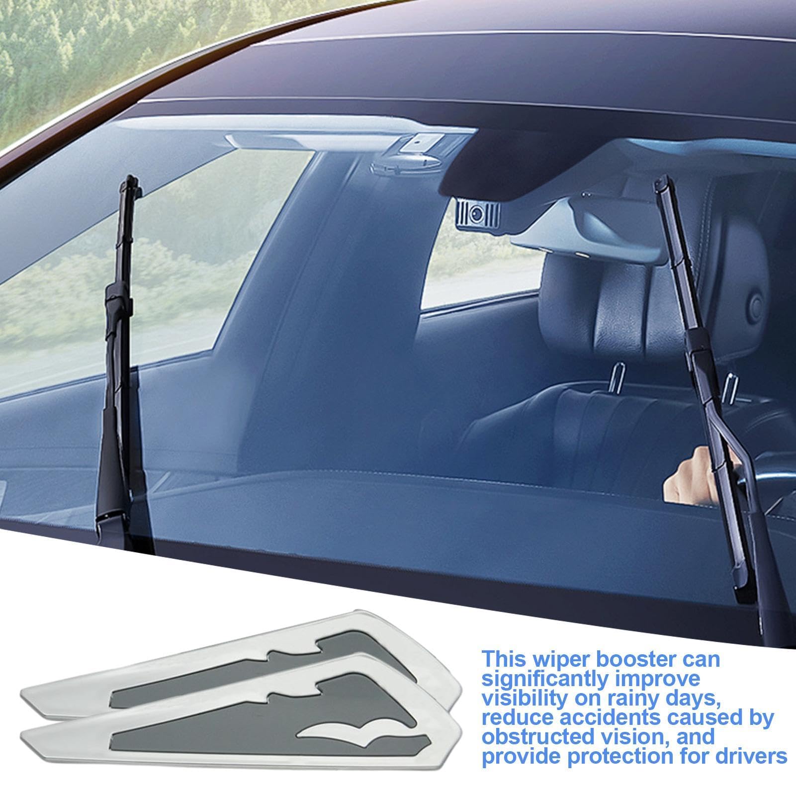 SWOOMEY 1paio Windshield Wiper Pressure Booster Accessorio Auto Per Migliorare La Visibilità E Sicurezza Durante La Pioggia Facile Installazione E