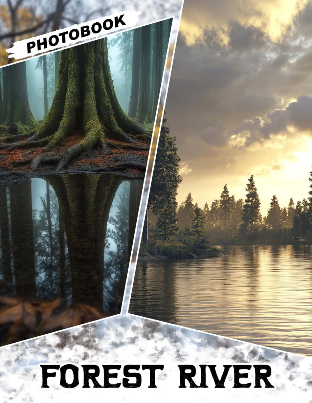 Forest River Photo Book: Tranquil Gift with 40 Amazing Pictures of Serene River Scenes and Captivating Forest Landscapes
