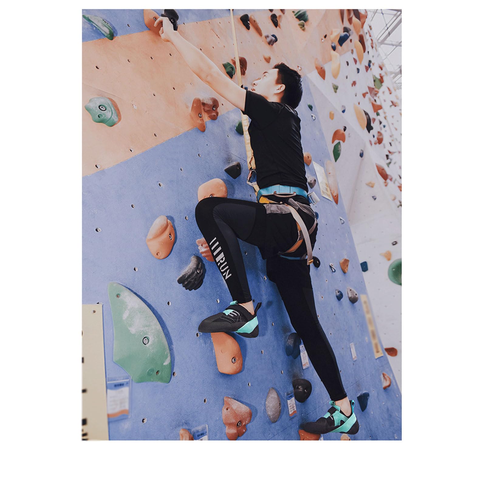 Pies de Gato de Entrenamiento Profesional para Adolescentes,Transpirables Zapatillas de Deporte,Zapatos de Escalada de Nivel Básico,escalada en roca de bajo volumen,para Principiantes de Interior