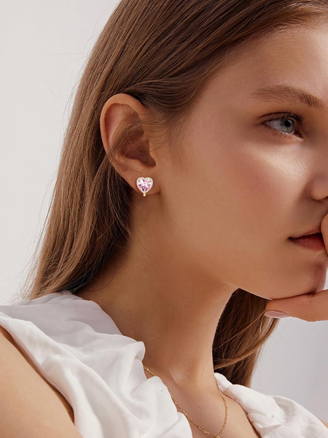 ChicSilver Clip On Earrings Women Hypoallergenic 925 Sterling Silver Birthstone Earrings for Women's Clip-on Earrings