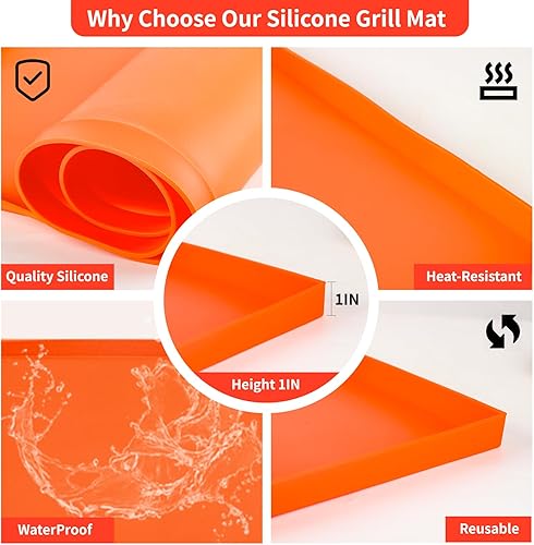 Miniatura 5 de Blackstone Funda de silicona para parrilla, cubierta Blackstone, alfombrilla de silicona de alta calidad para parrilla Blackstone de 36 pulgadas,