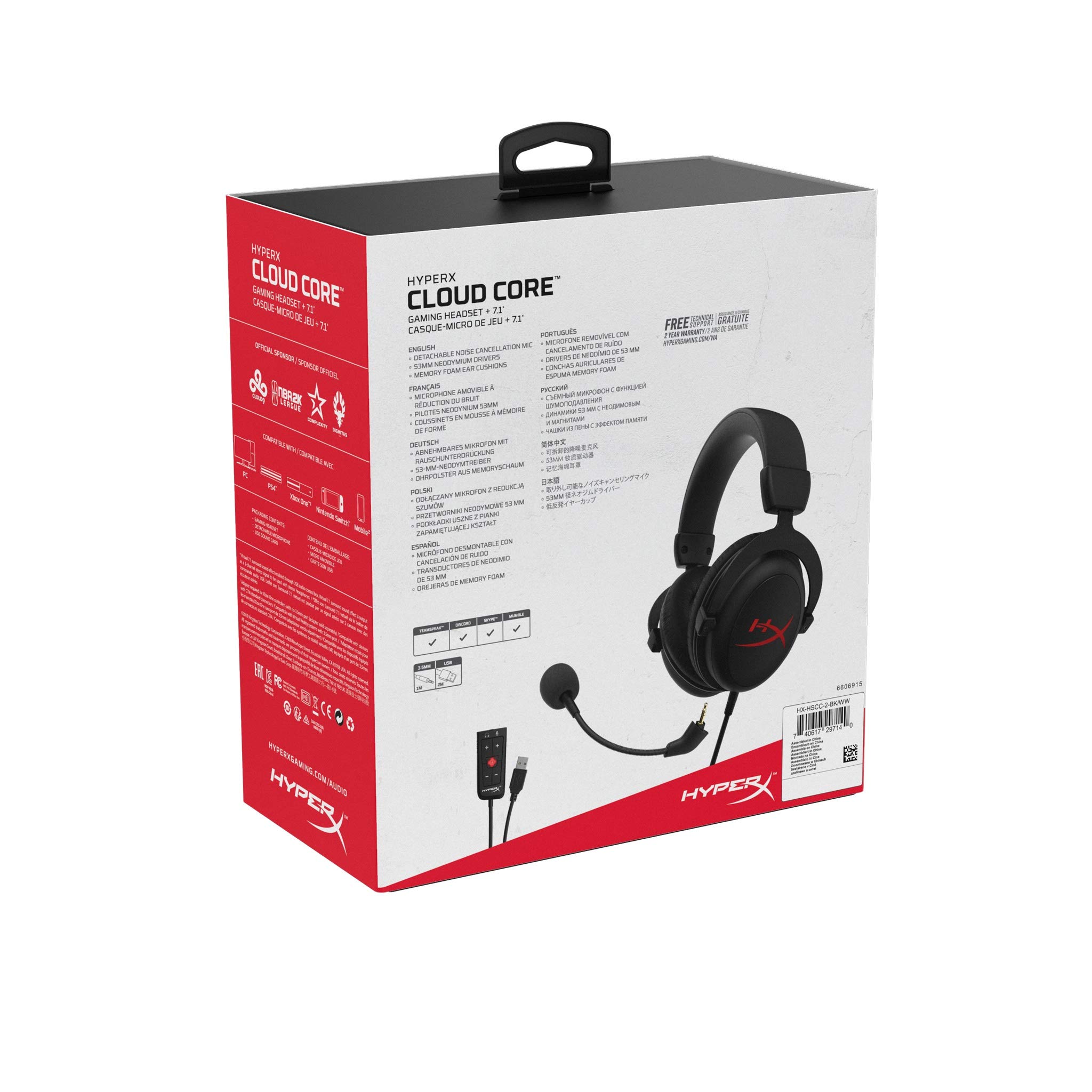 HyperX Cloud Core Pro Wired Headset for Gaming Black - KHX-HSCC-BK-BR : Buy  Online at Best Price in KSA - Souq is now Amazon.sa: Videogames