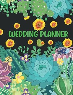 Wedding Planner: Cactus Wedding Planners Book with Wedding Checklist, Budget, Timeline, Guest List, To Do List, Notes and Ideas | Christmas winter marriage Engagement Gift for Couples