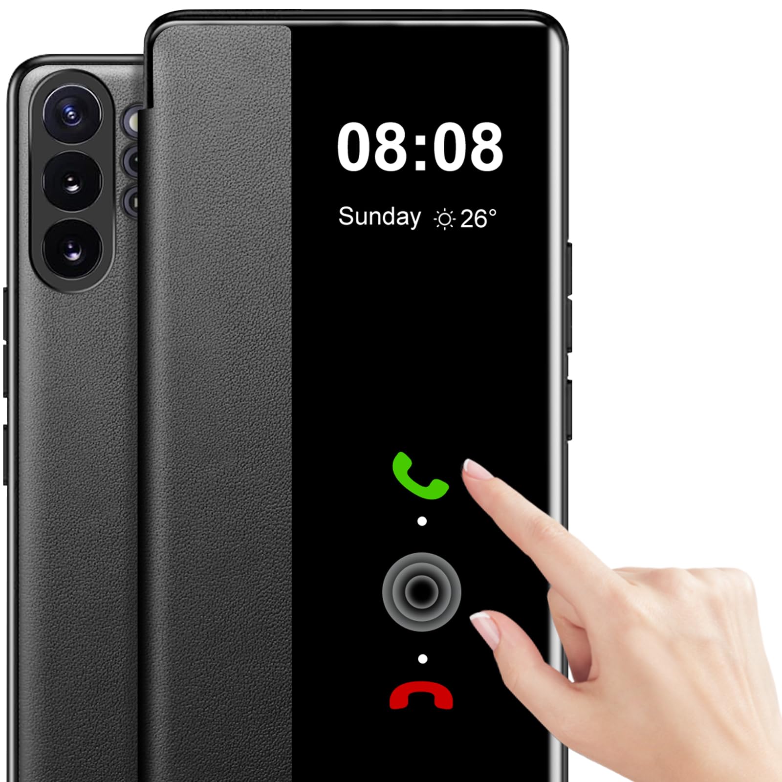 Étui à rabat pour Samsung Galaxy Note 10 Plus - Clear View Folio TPU - 8