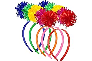 WILLBOND 5 Pieces Pom Headband: Perfect Accessory for Party-Loving Adults