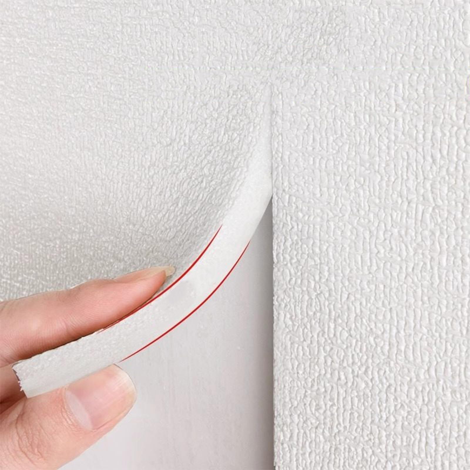 Papier Peint Isolant Thermique et Anti Humidité - Rouleau Isolant Thermique Autocollant - Revetement Mural Adhesif - Imperméable et Réduction du Bruit(White 7mm,50 x 500 cm)