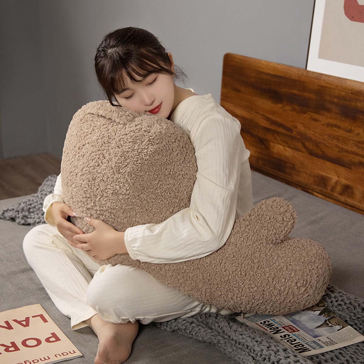 YUURO Sherpa Fleece Reading Pillow With Neck & Arm Support - Wedge Backrest Cushion For Bed, Sofa, Or Chair, Removable Cover - View #6