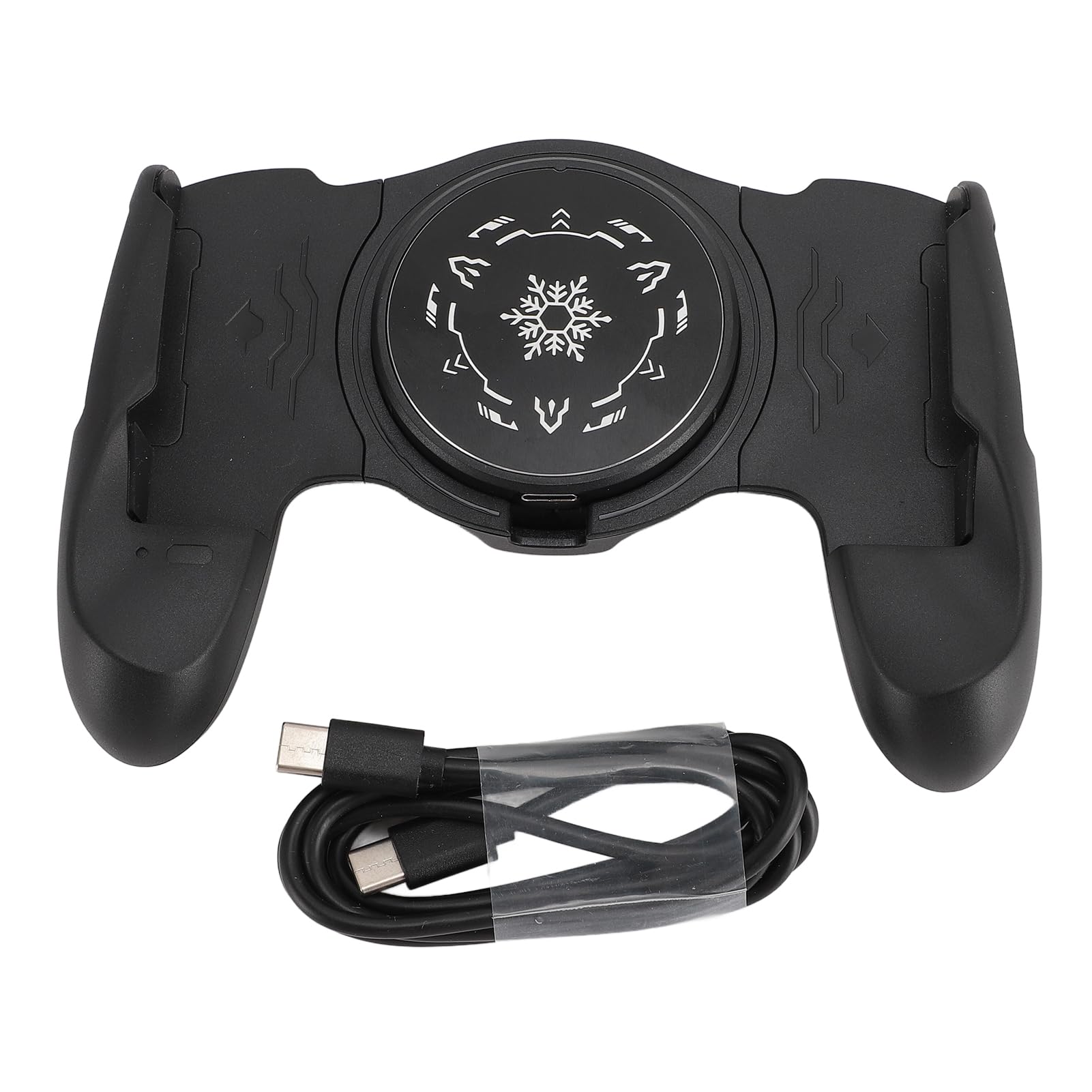 Asixxsix Poignée de Jeu pour téléphone, Manette de Jeu Mobile avec Refroidissement par Ventilateur, Support USB Type-C pour téléphone Portable, Manette de Jeu, joysticks