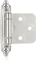 Vista 13 de 4 Pack (2 Pares) Bisagras de cierre automático de latón antiguo para puerta de gabinete de cocina, 1/2" de superposición (variable) Bisagras