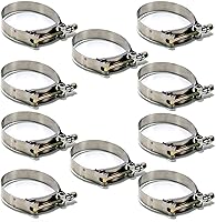 Vista 3 de MOOSUN 2.5 "8 unids Universal Aluminio Tubo 600MM Aluminio Pulido Turbo Intercooler Pipe+8 Codo Manguera+16 Abrazaderas Kit