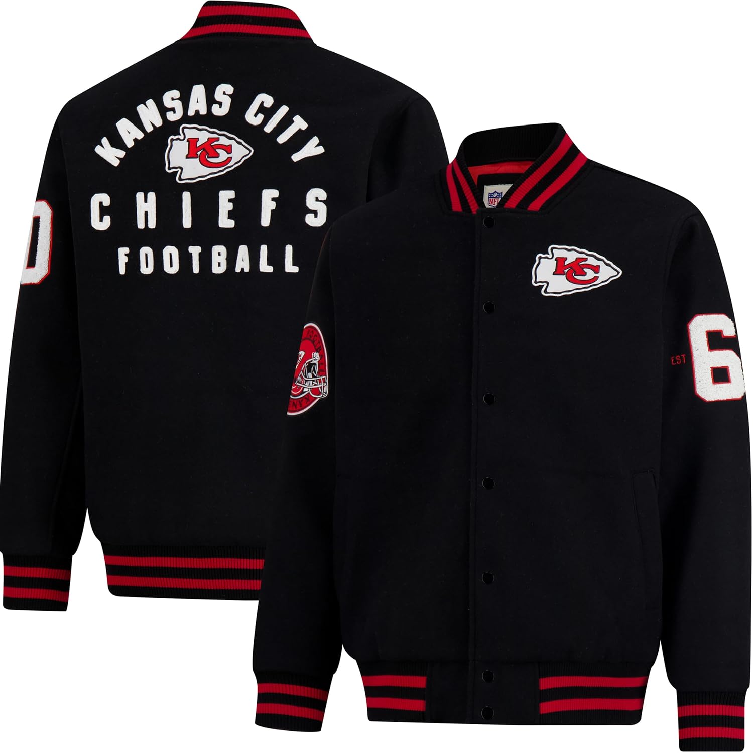 Ultra Game mens Nfl Official Classic Varsity Coaches Jacket Coat