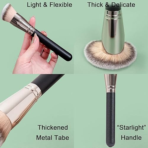 Miniatura 5 de Kit de manoplas autobronceadoras, suaves y aterciopeladas, aplicador de bronceado trasero, guante exfoliante, cepillo bronceador facial en ángulo