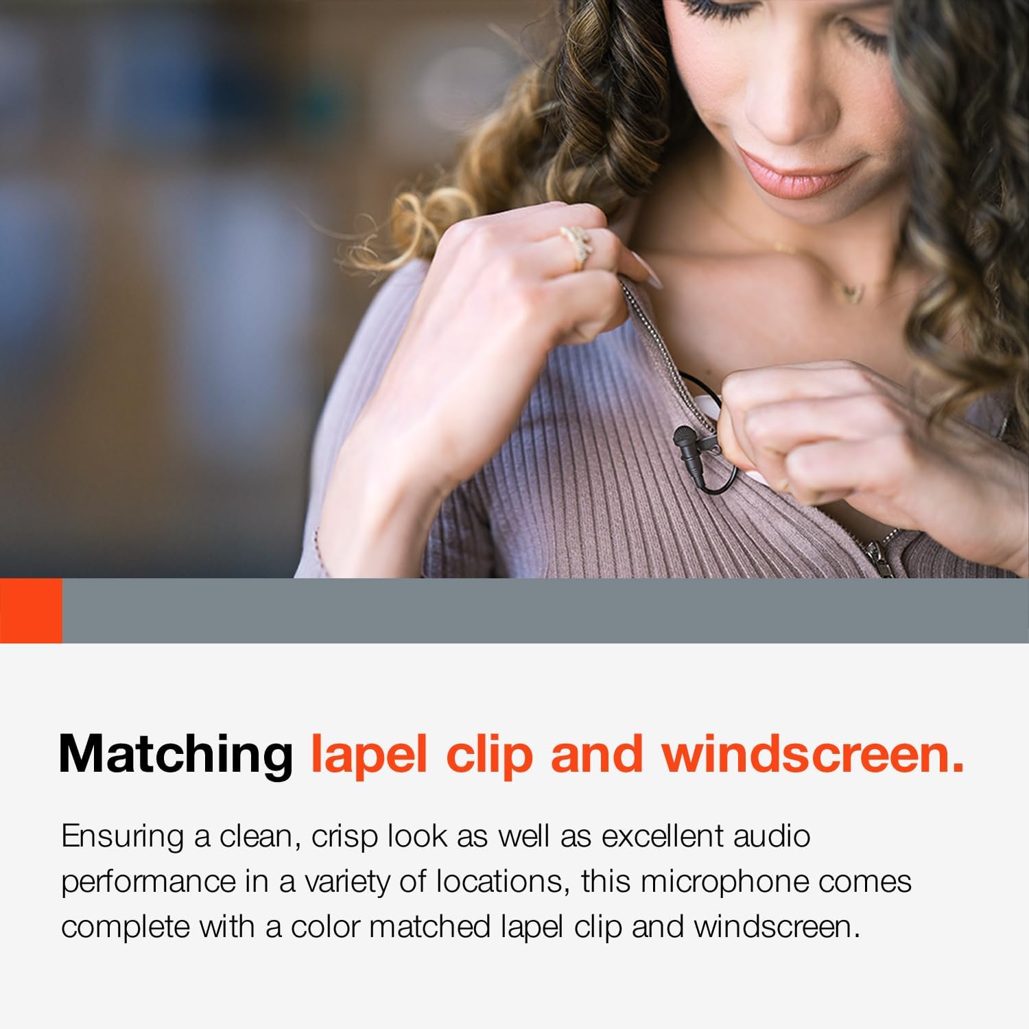 Tascam TM-10LB Lavalier Microphone, Black