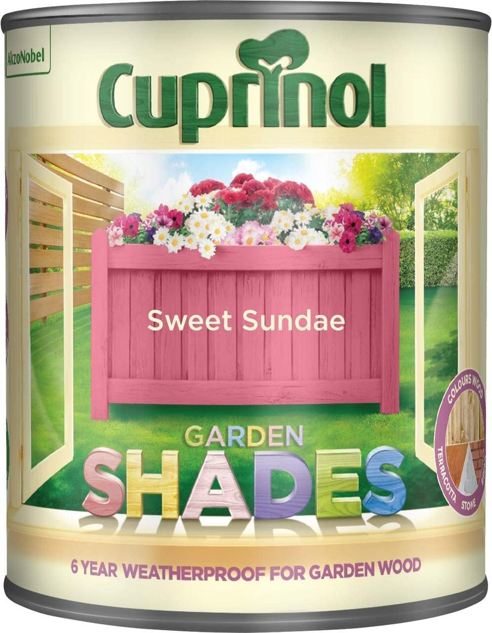 Cuprinol Garden Shades Paint in Tester Pot 125 ml, Sweet Sundae