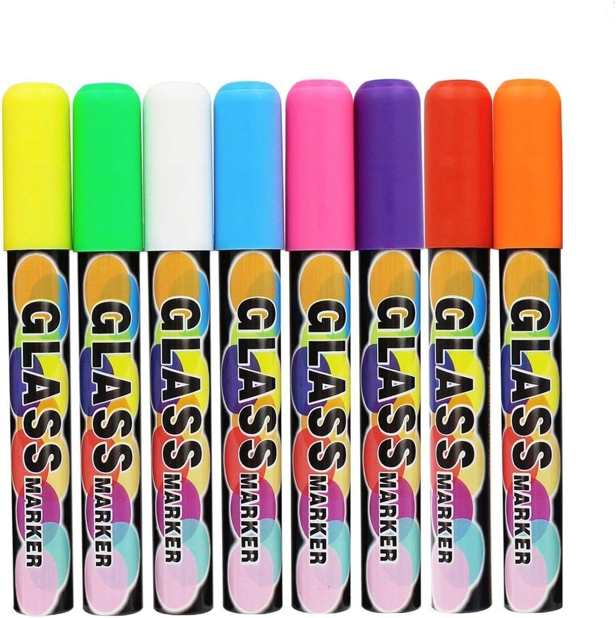 YuanKanJu Ledes [8 Pack] Liquid Chalk Pens Dry Erase Glass