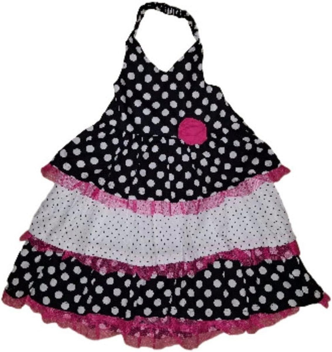 Penelope Mack Baby Girls Size 2T (Toddler) Sleeveless Halter Neck Dress, Black