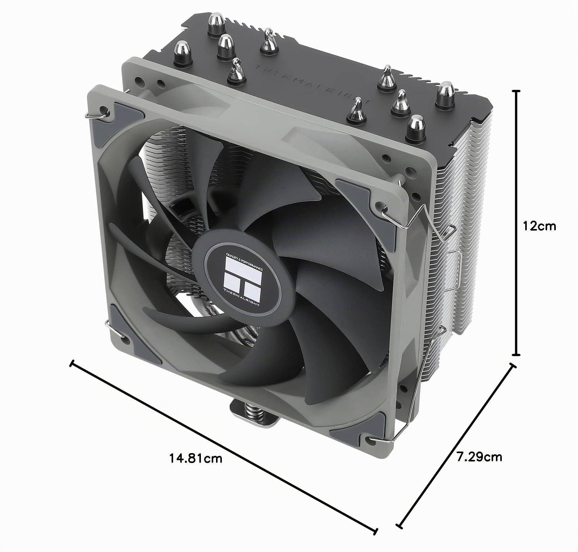 Thermalright Assassin King 120 SE CPU Air Cooler, AK120 SE, 5 Heatpipes, tecnologia AGHP TL-C12C PWM ventola silenziosa con cuscinetto S-FDB, per AMD AM4/AM5 Intel 1150/1200/1700