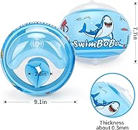 Vista 2 de Flotadores inflables de natación para niños pequeños de 3 a 6 años