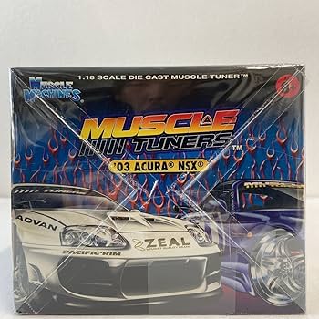 マッスルマシーンズ 1/18 アキュラ NSX Muscle Machines Tuners 🔥 2003 Acura NSX 1:18 Scale Diecast