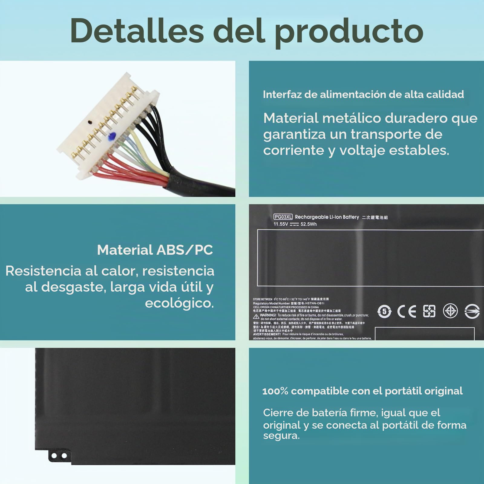 PG03XL Batería para HP Pavilion Gaming 15-dk 15-EC 16-a 15-dk0000 15-dk1000 15-dk2000 15-ec0000 15-ec1000 15-ec2000 16-a0000 15z-ec000 16t-a000 15t-dk100 15z-ec200 L48430-AC1 L48430-AC2 L48495-005