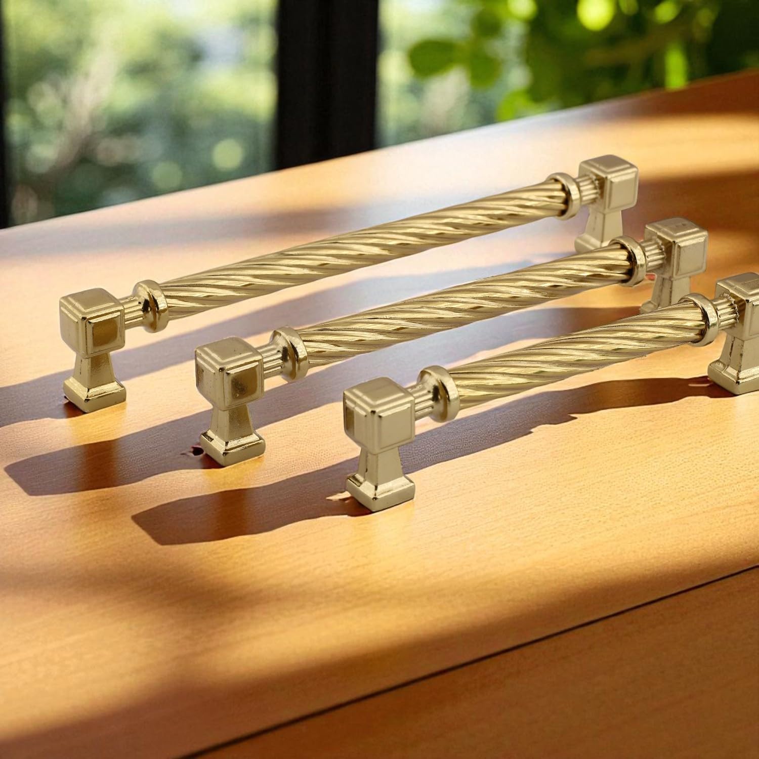 Burma Gold Altın Metal Kulp 128 mm Mobilya Çekmece Mutfak Dolabı Dolap Modern Kapak Kulbu Kulpları