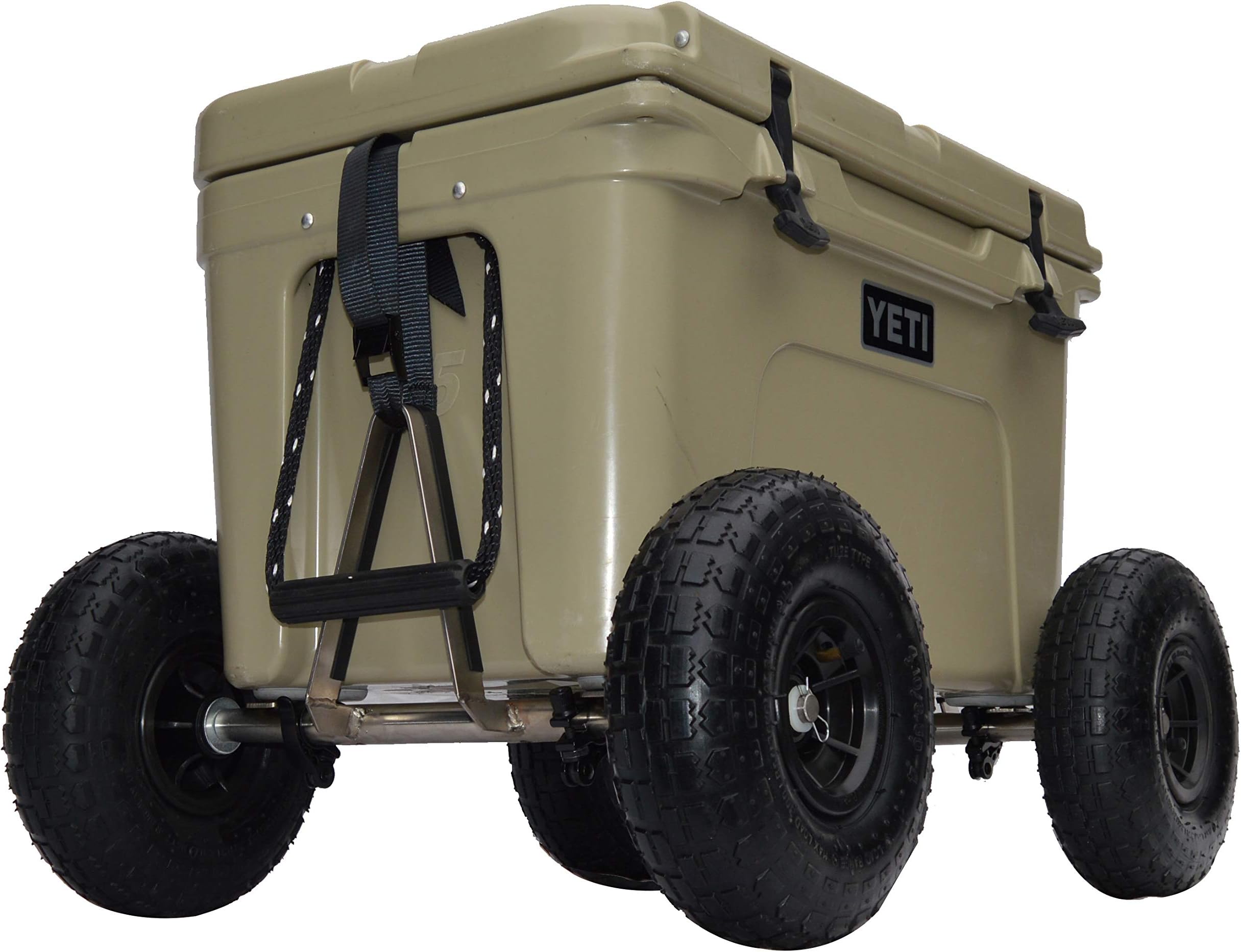 SHERPA Cooler Wheel Kit with 10" Pneumatic Rubber Tires for YETI, RTIC & Kong Coolers