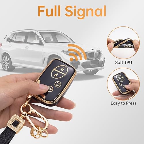 Miniatura 9 de CACARLIKE Funda para llavero Nissan con cordón de cuero, funda compatible con Nissan Altima Maxima Rogue Armada Sentra 370z Pathfinder Murano Smart