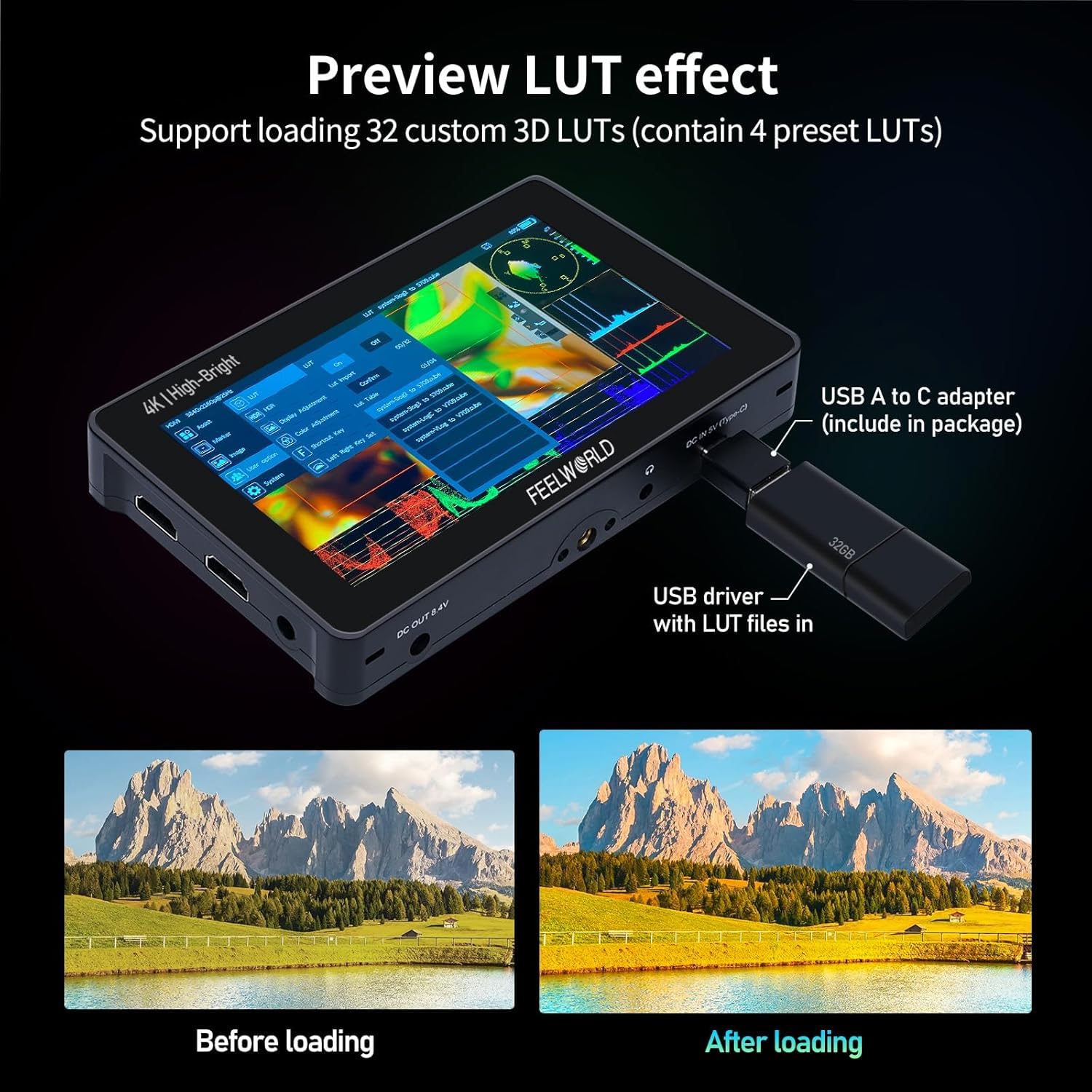 Amazon.com: FEELWORLD F5 Pro X 5.5 Inch 1600nits Touchscreen
