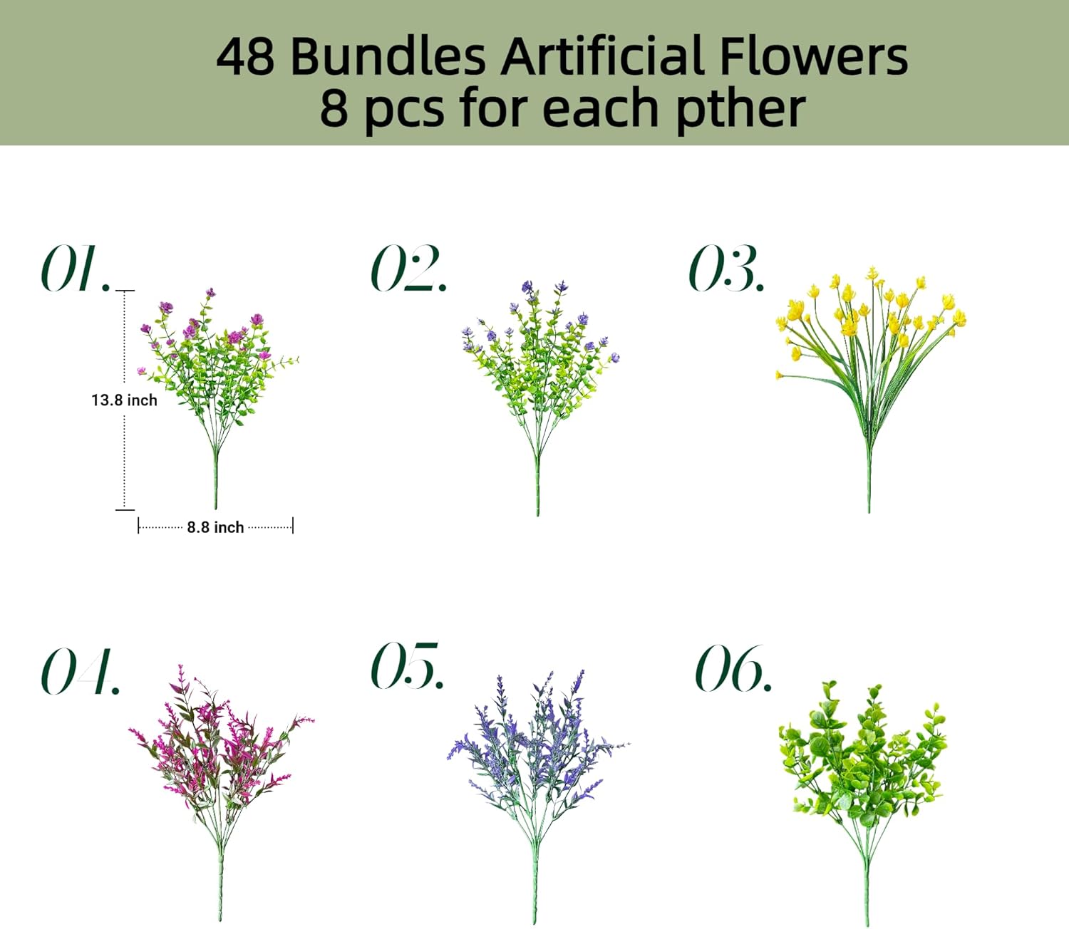 Artificial Flowers for Outdoors UV Resistant, 12 Bundles Realistic Faux Daisy Flowers with Bendable Stems for Planters Porch Garden Wedding Decor, Multi-Color 35cm