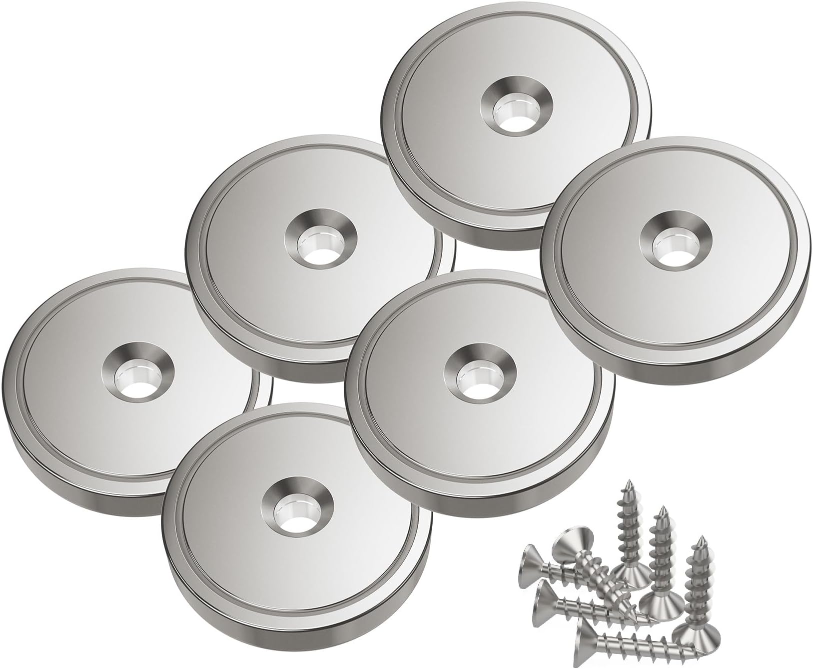 6 pièces Aimants en néodyme 25 kg force 28 x 5 mm avec — free download