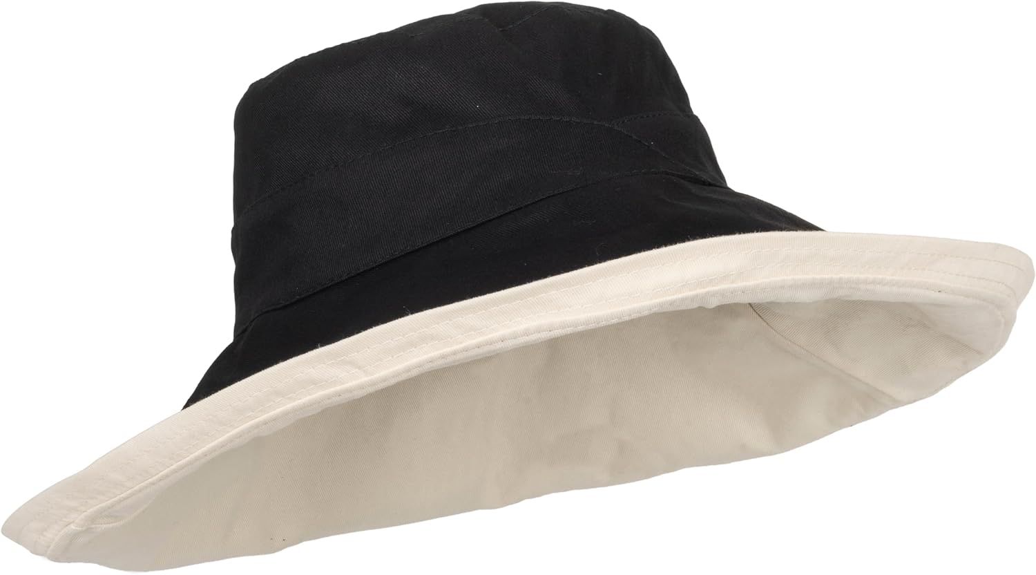 Sun Hat for Women Wide Brim Reversible Double-Sided UV Protection Cotton Fishing Bucket Hat Summer Beach UPF 50+