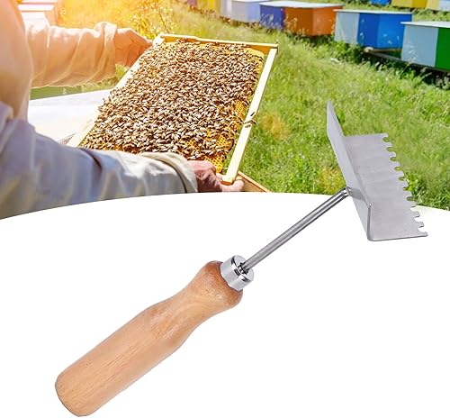 Miniatura 3 de Pssopp Herramienta de apicultura, pala de apicultura de colmena, pala raspadora de miel, herramienta de apicultura, excluidor de abeja, herramienta