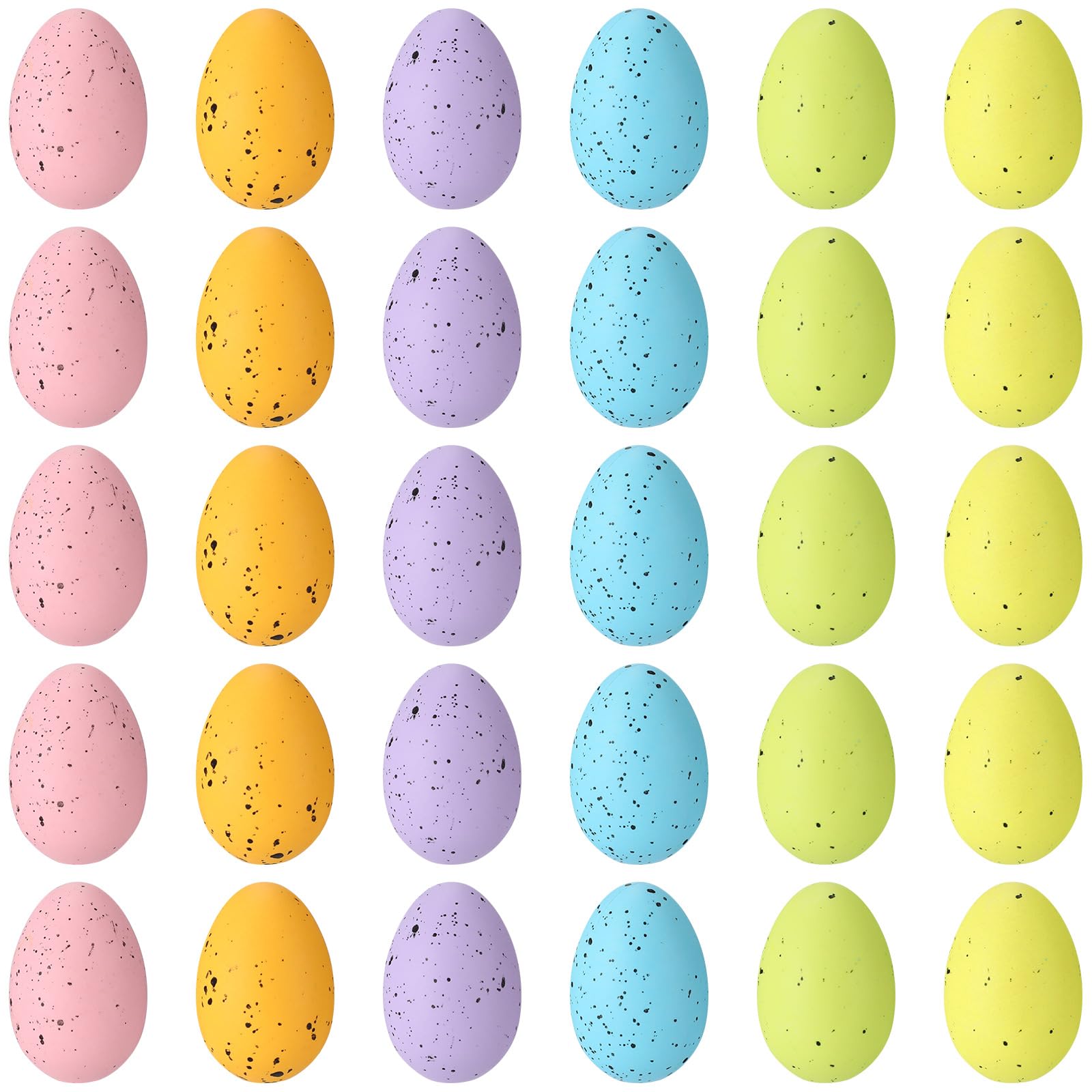 Huevos de Pascua de plástico irrompibles para sustituir cáscaras reales en manualidades 36 uds