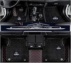 Premium 7D Car Mat for Maruti Suzuki XL6 || Luxury Leather Double Car Floor Mat Complete Set || 100% Waterproof and Washable || Black and Red