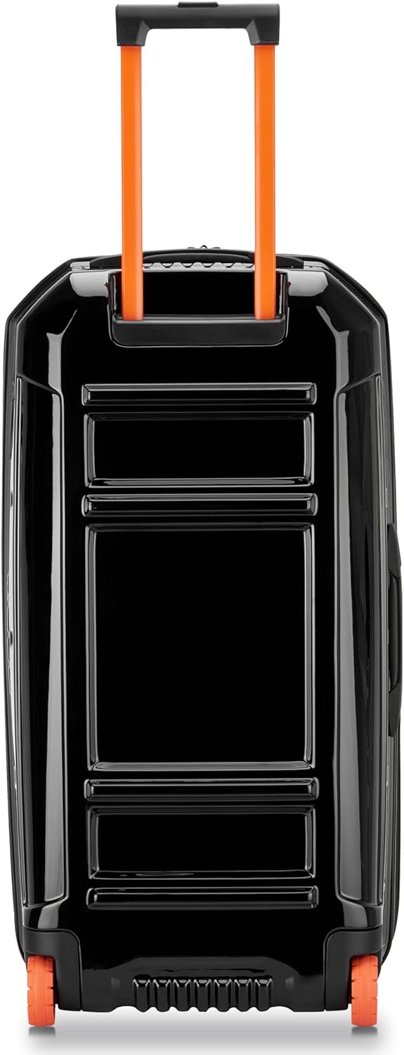 Jeep JH003B Hardside Expandable Luggage with Two Wheels, Black, Checked-Large 30 Inch