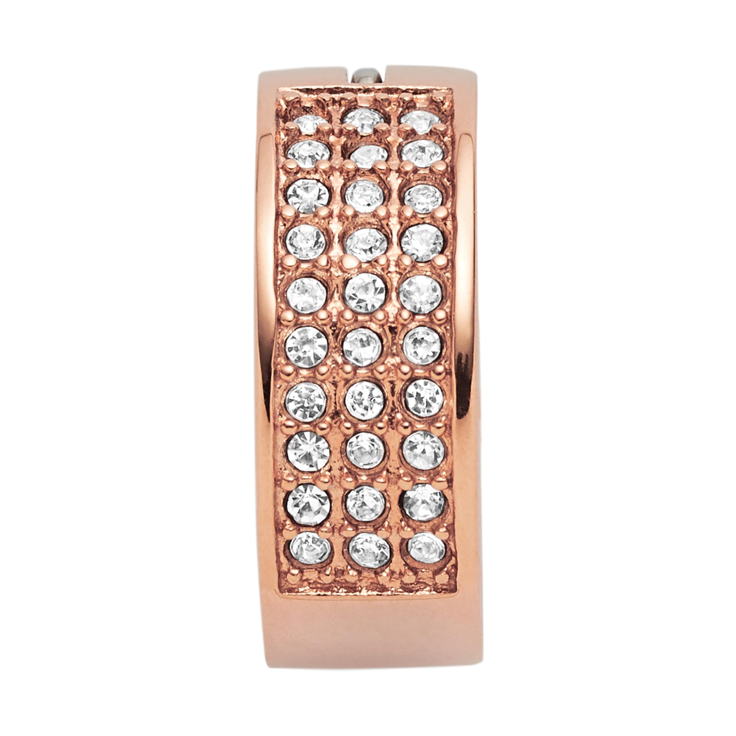 Fossil Ohrringe Für Frauen, 15.4mm X 5mm Rose Gold Edelstahl Ohrringe, JOF00169791