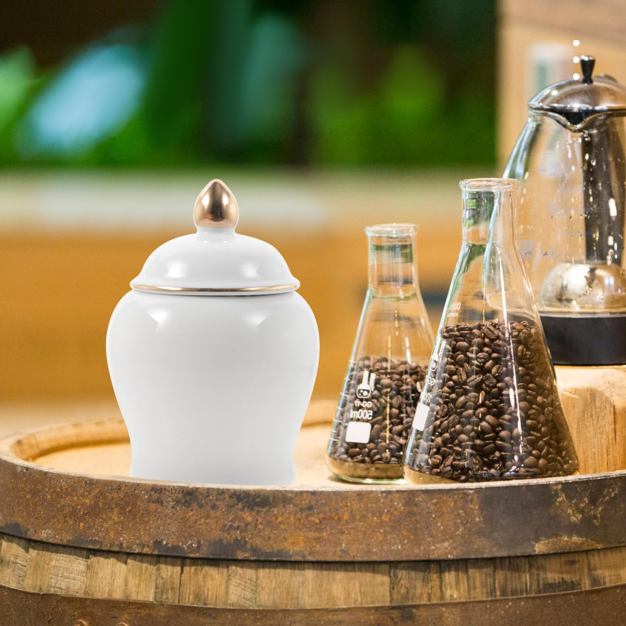 Boîte de rangement carrée de luxe de qualité alimentaire, conteneur de café et d