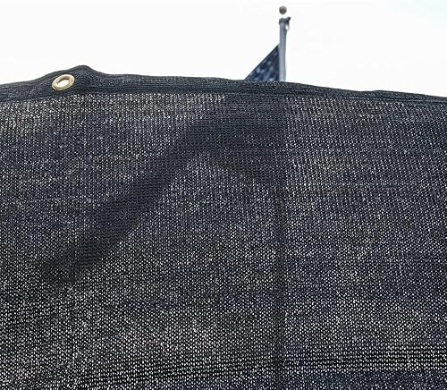 Miniatura 9 de Mytee Products Lona de malla negra de 8 x 10 pies, 90 % sombra, cubiertas de invernadero, protección solar, red de tela para perreras para mascotas