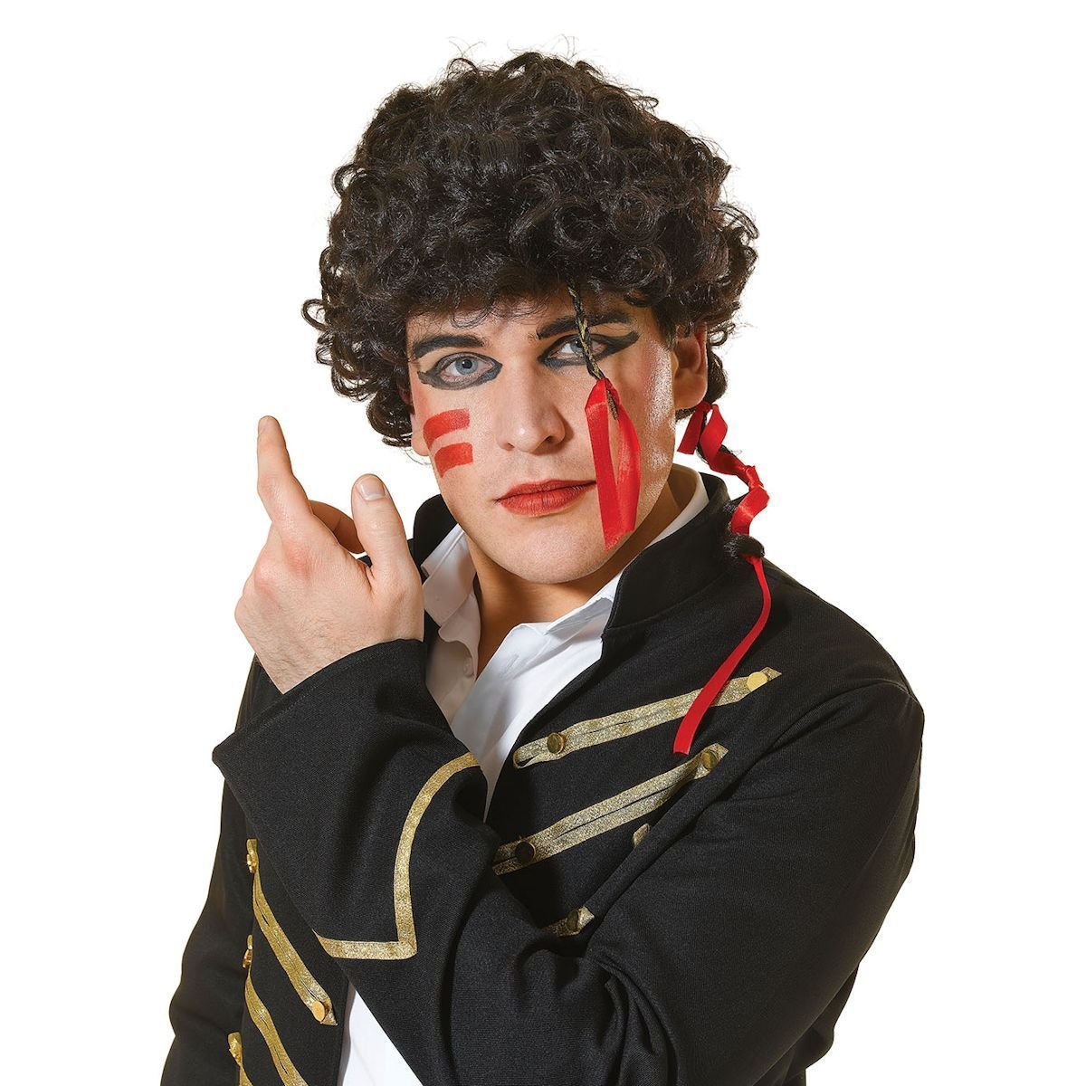 Bristol Novelty BW705 Adam Ant Wig, One 