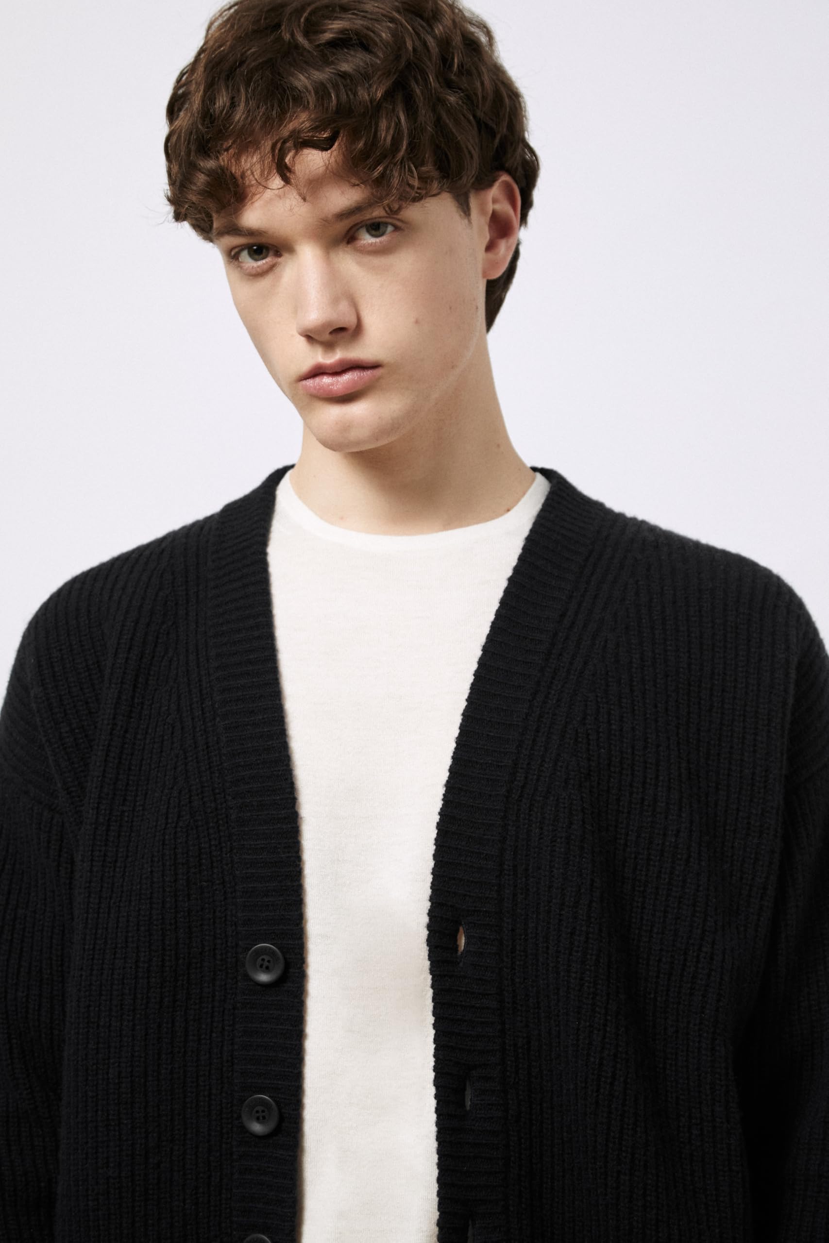 Diana Studio – Strickjacke, Herren, Wolle, Lange Ärmel, Normale Passform