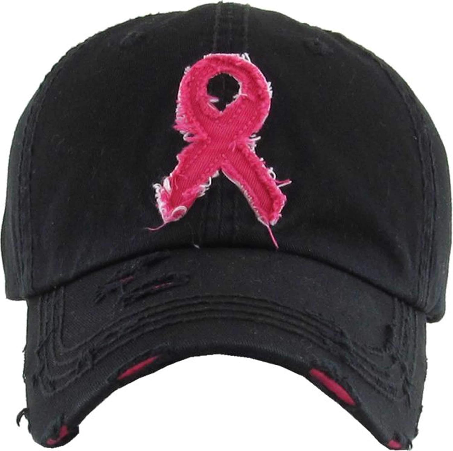 Pink Ribbon Women's Awareness Vintage Baseball Cap