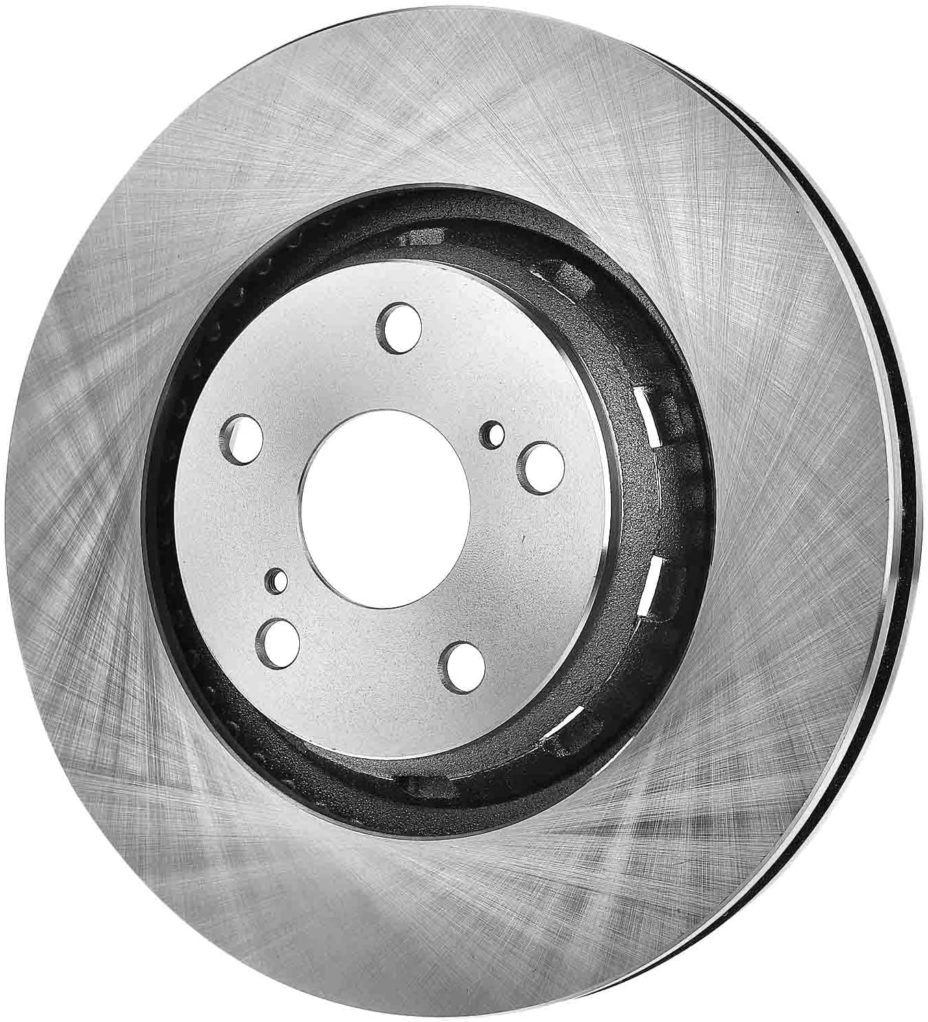 A-Premium Front Vented & Rear Solid Disc Brake Rotors + Ceramic Pads Kit Compatible with Select Toyota Models - Venza 2009 2010 2011 2012 2013 2014 2015 2016, 12-PC Set