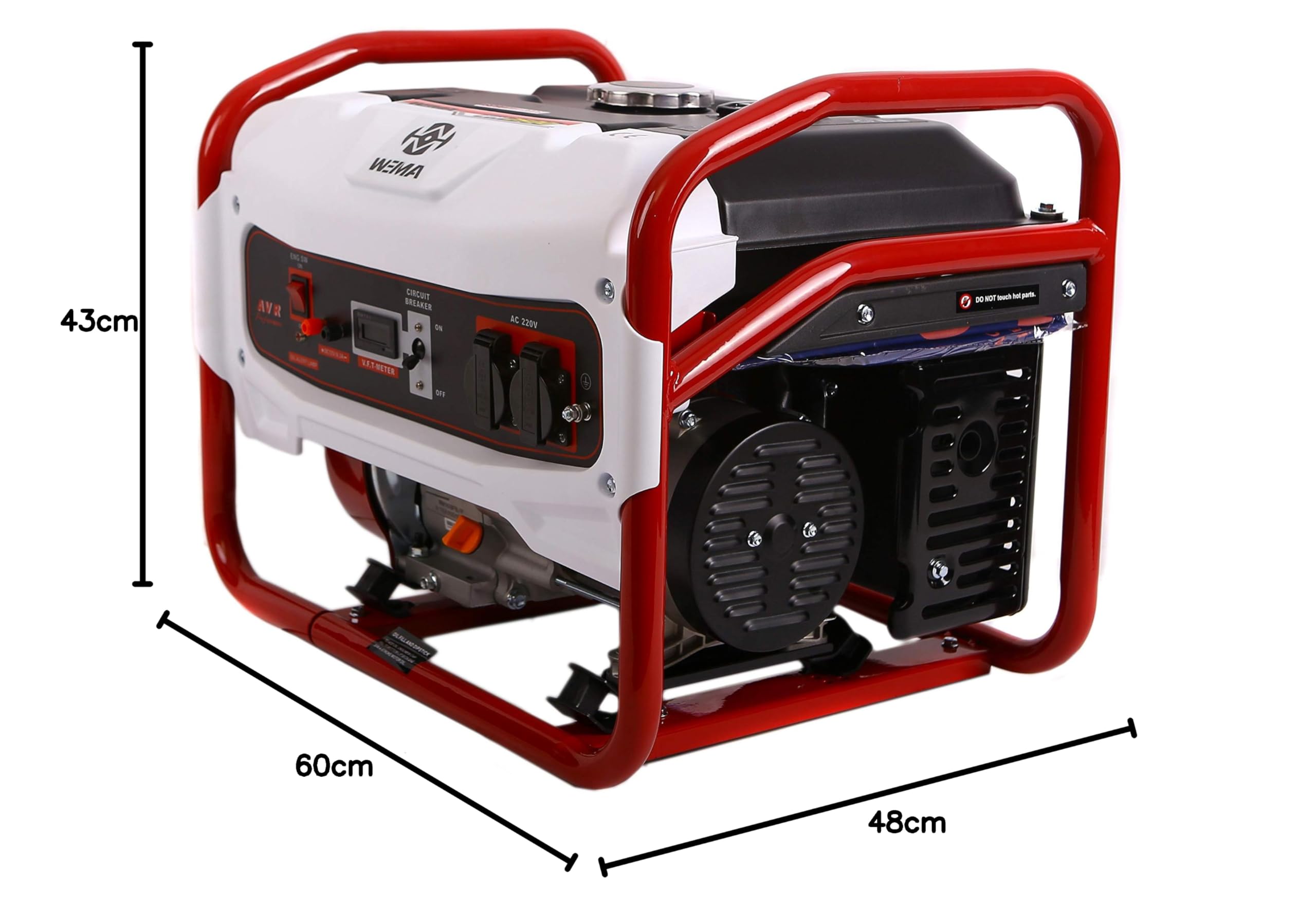 Weima WM2500B 6,5 PS AVR 2500 W generator prądu benzynowego, agregat prądotwórczy, agregat prądotwórczy