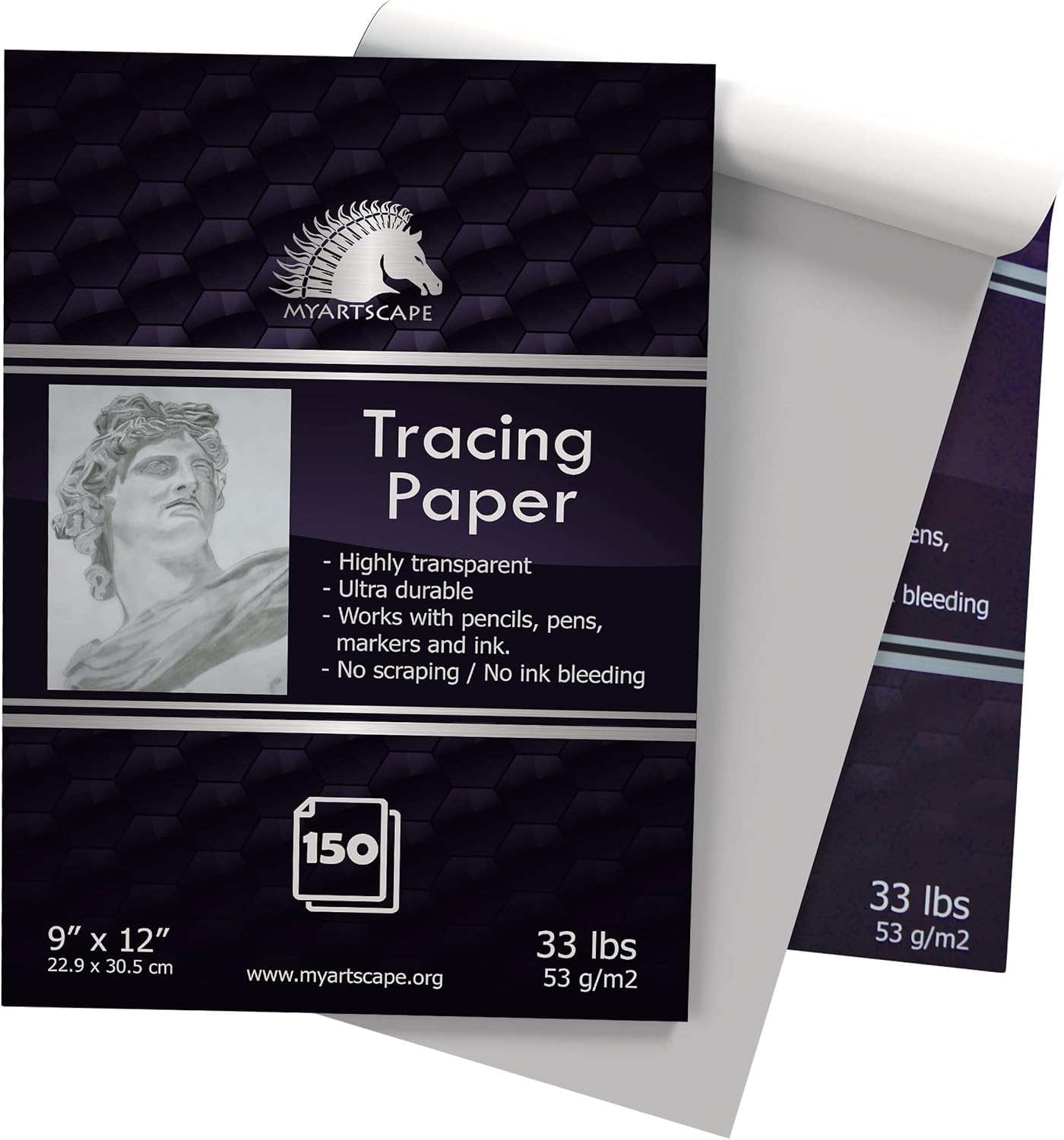 Amazon.com: MyArtscape Tracing Paper Pad - 33lb - 9