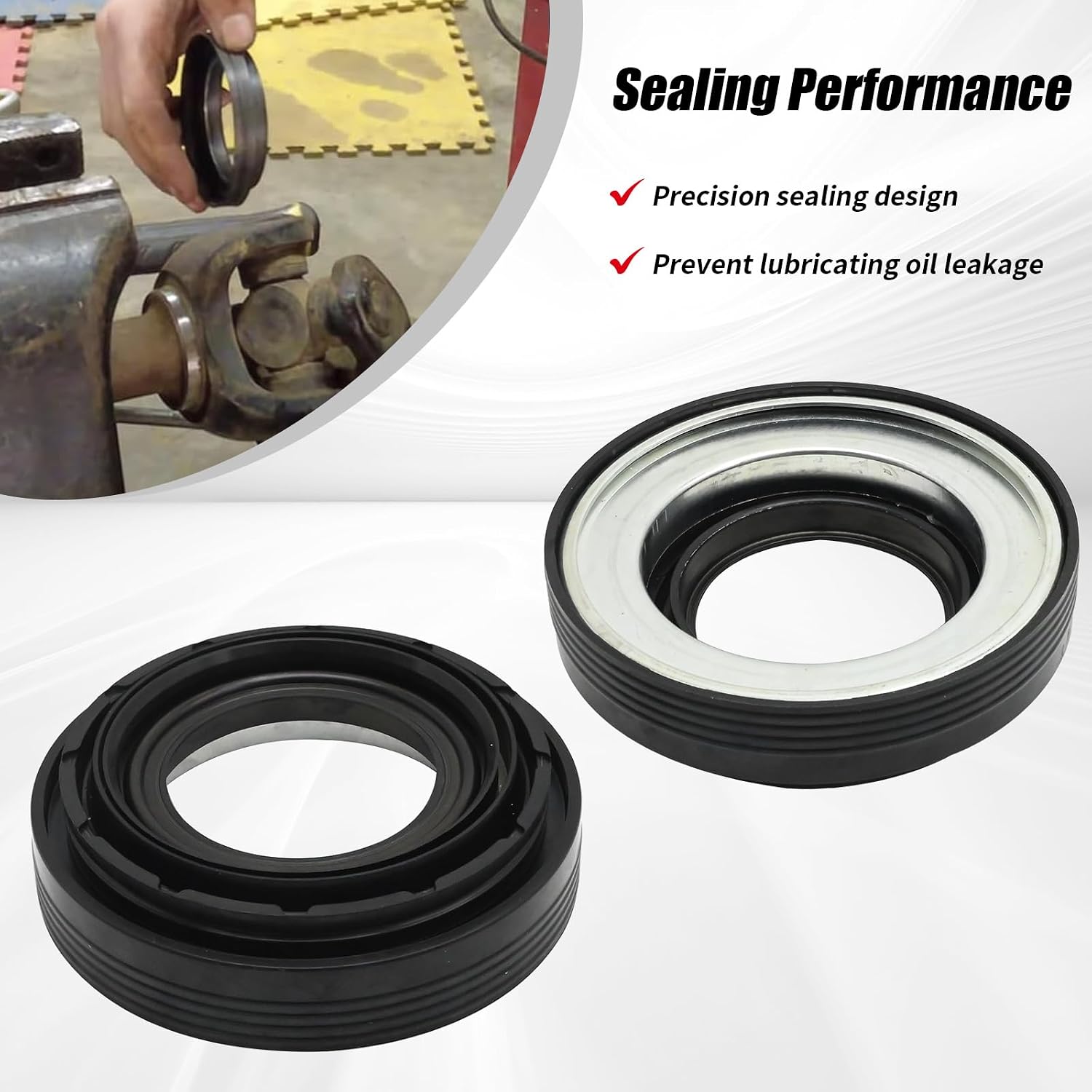 SPL55-4X Front Axle Seal and U Joint Kit, Replacement for Ford F serise 250 350 450 550 Super Duty 1998-2004 Excursion 2000-2005, Replaces 2002692 50381 50491